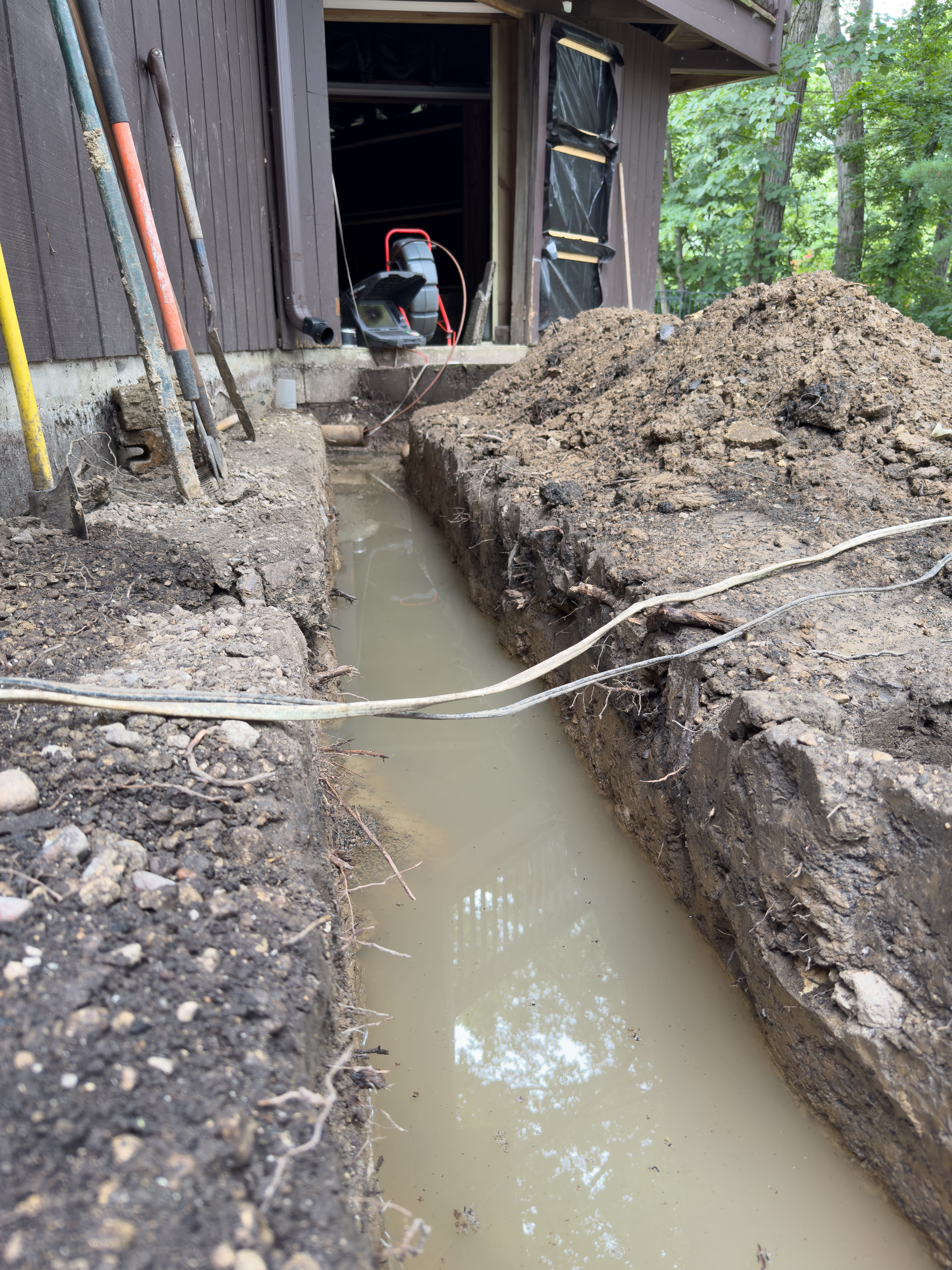 sewer line replacement project in the western chicago suburbs