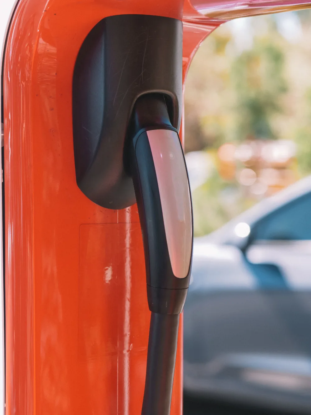 red ev charger