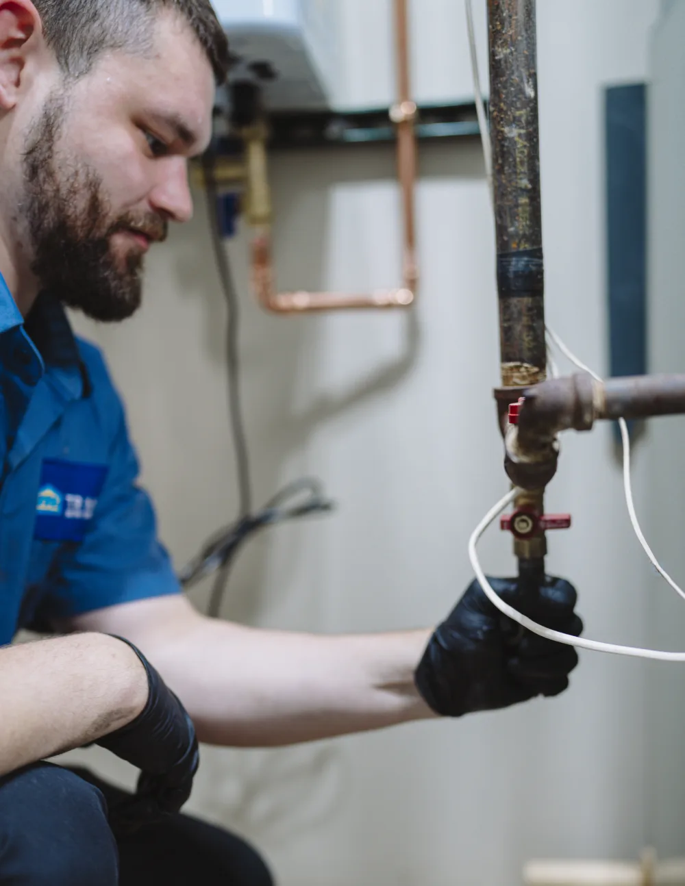 tr miller residential plumber servicing a home in the southern chicago suburbs